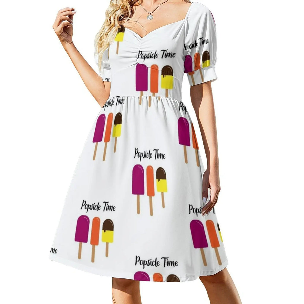 Summer Popsicle Summer Is Popsicle Time Women's Streetwear Party Dress Trendy Print Club Clothing For Female Summer Is Popsicle