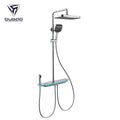 Thermostatic Control Piano Shower System Smart Digital Wall Mounted Shower Head Bathroom Shower Set