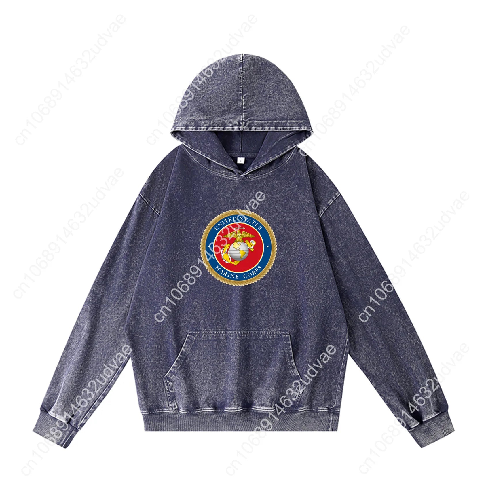 United States Marine Corps Hoodies Retro Hooded Sweatshirt Man Woman Teenager Vintage Pullover Sweat Shirt with Customized Tops