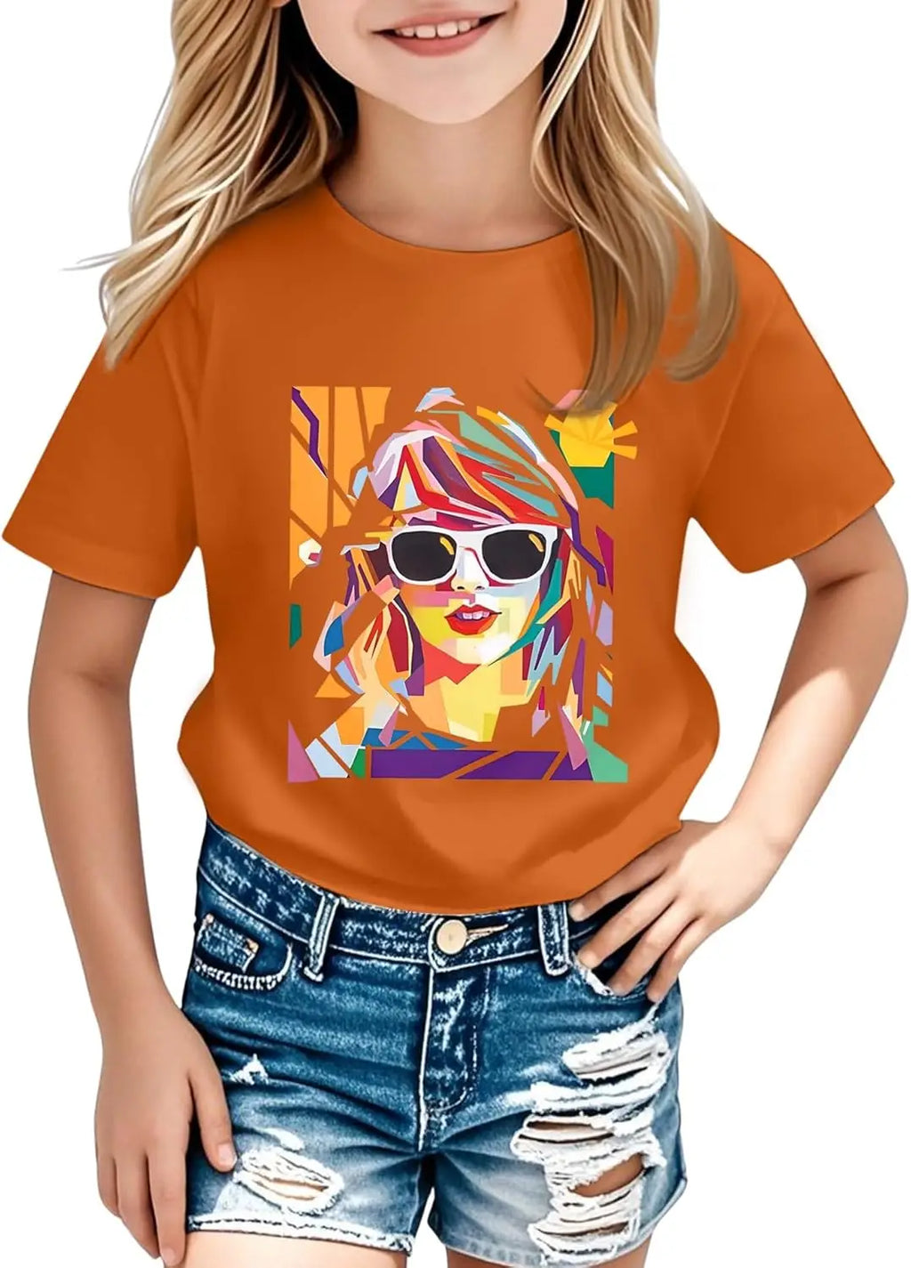 Girl Country Music T-Shirt - Kids Singer Letters Graphic Birthday Shirts Gifts Fan Song Tour Concert Outfit Top