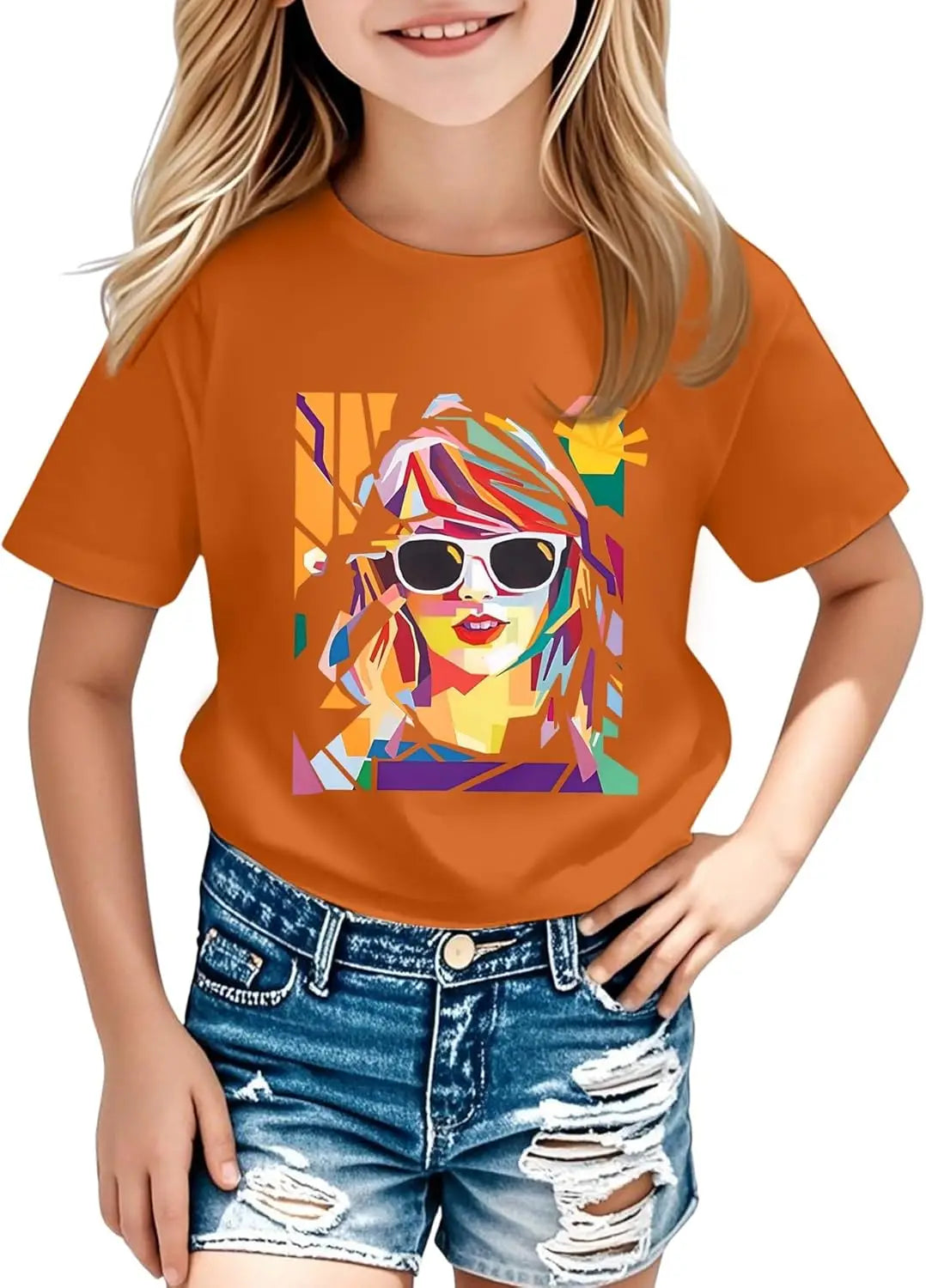 Girl Country Music T-Shirt - Kids Singer Letters Graphic Birthday Shirts Gifts Fan Song Tour Concert Outfit Top