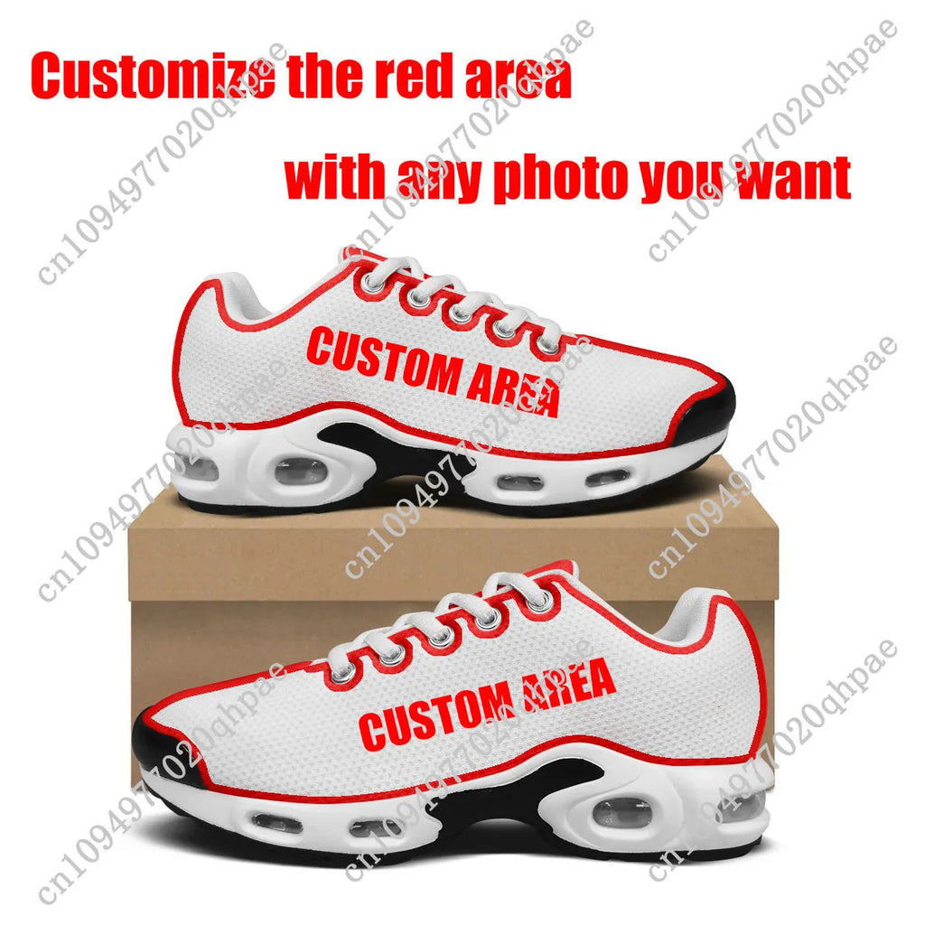 Boom Beach Air Cushion Sneakers Mens Womens Teenager Lightweight Sports Shoes High Quality Custom Couples Leisure Mesh Sneaker