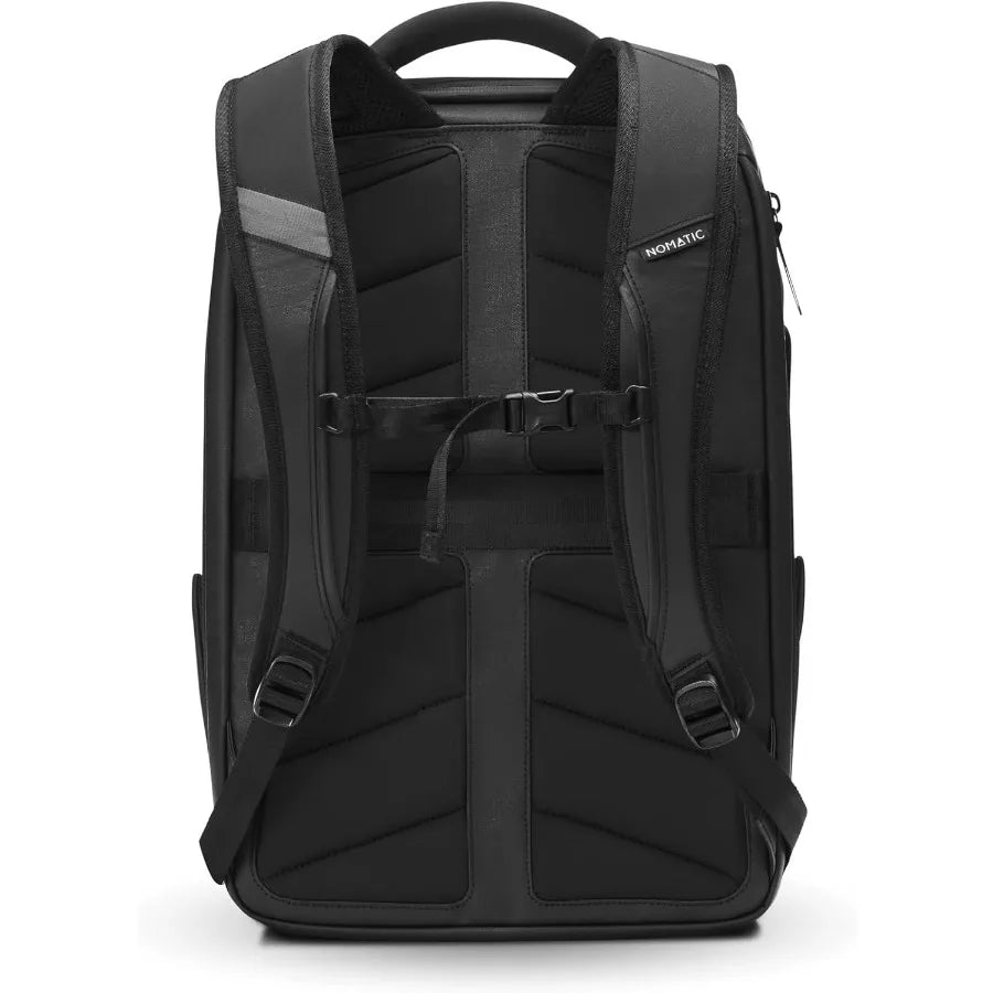 NOMATIC 14L Travel Pack - Water Resistant Laptop Bag - TSA-Ready Expandable Backpack Black
