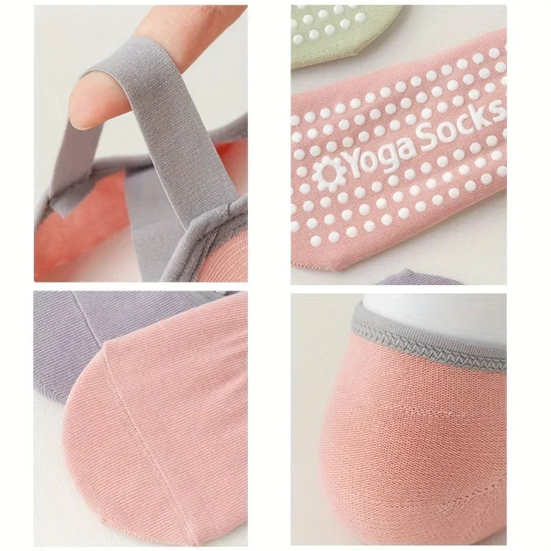 1Pair Yoga Socks Cross Fitness Sports Dance Socks Non-slip Dispensing