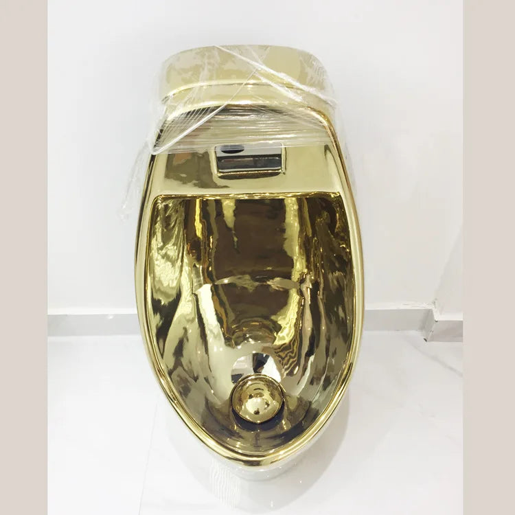 Local tyrant gold floor urinal, all gold urinal with induction wall-mounted urinal