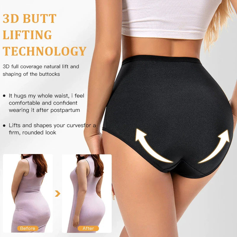 High Waist Mesh Cross Shapewear Panties Hip Lifter Tummy Control Body Shaper Panty Women Breathable Traceless Slimming Underwear