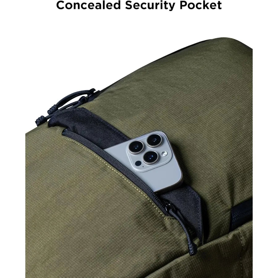 ALPAKA Elements Backpack Pro 24L - Green Laptop Backpack Fits 16'' Laptop with Dual Bottle Pockets Travel Backpack for Men Weat