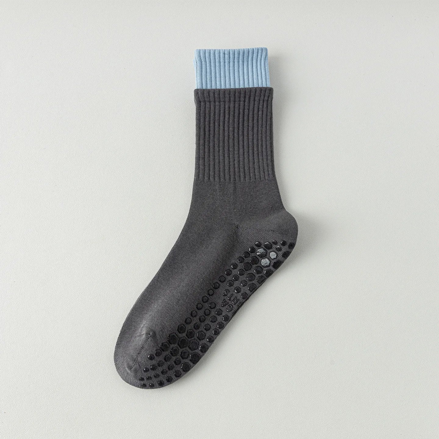 Color Matching Yoga Socks Non-slip Professional Women Pilates Sports Socks Knitted Cotton Gym Fitness Indoor Workout Floor Socks