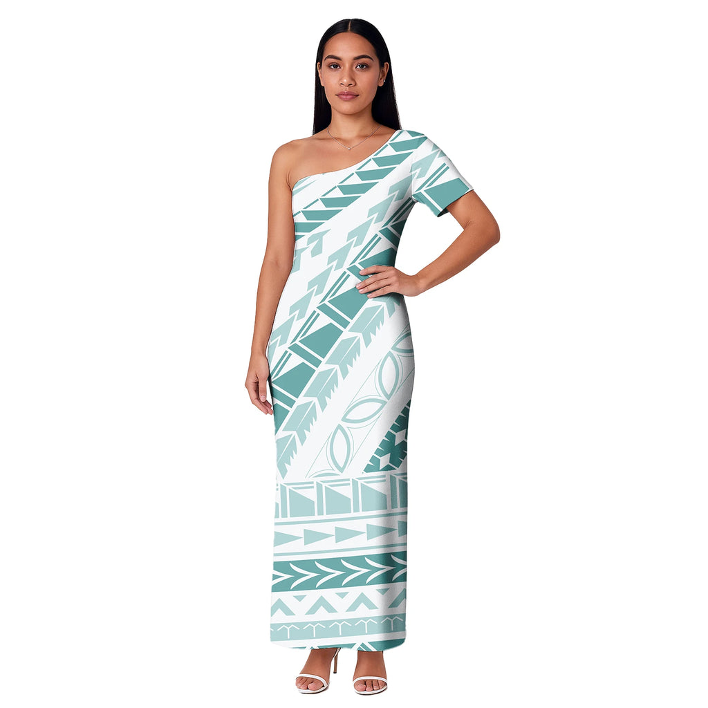 Ladies Dresses Polynesian Tribal Designs Sexy Hawaiian Tropical Printed Casual Dress New Plus Size Gowns Women