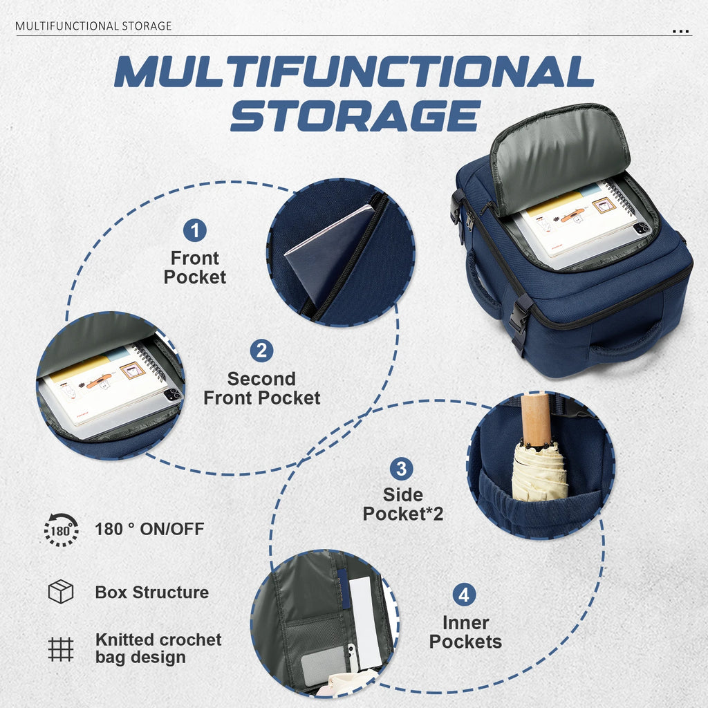 Ryanair 40x30x20 Travel Backpack Cabin Fly Bag Incase Backpack, Able Carry Backpack, Men Business Backpack Laptop Bag Under Seat