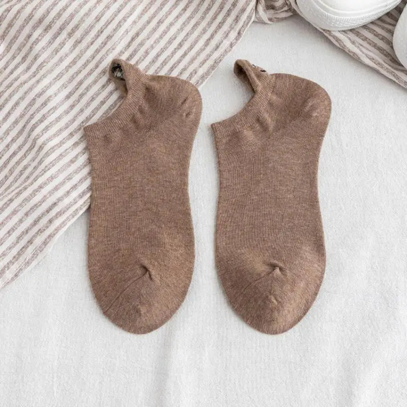 【No】Casual Funny Ankle Socks for Women - Fashion Novelty Design with Cute Embroidery Expressions