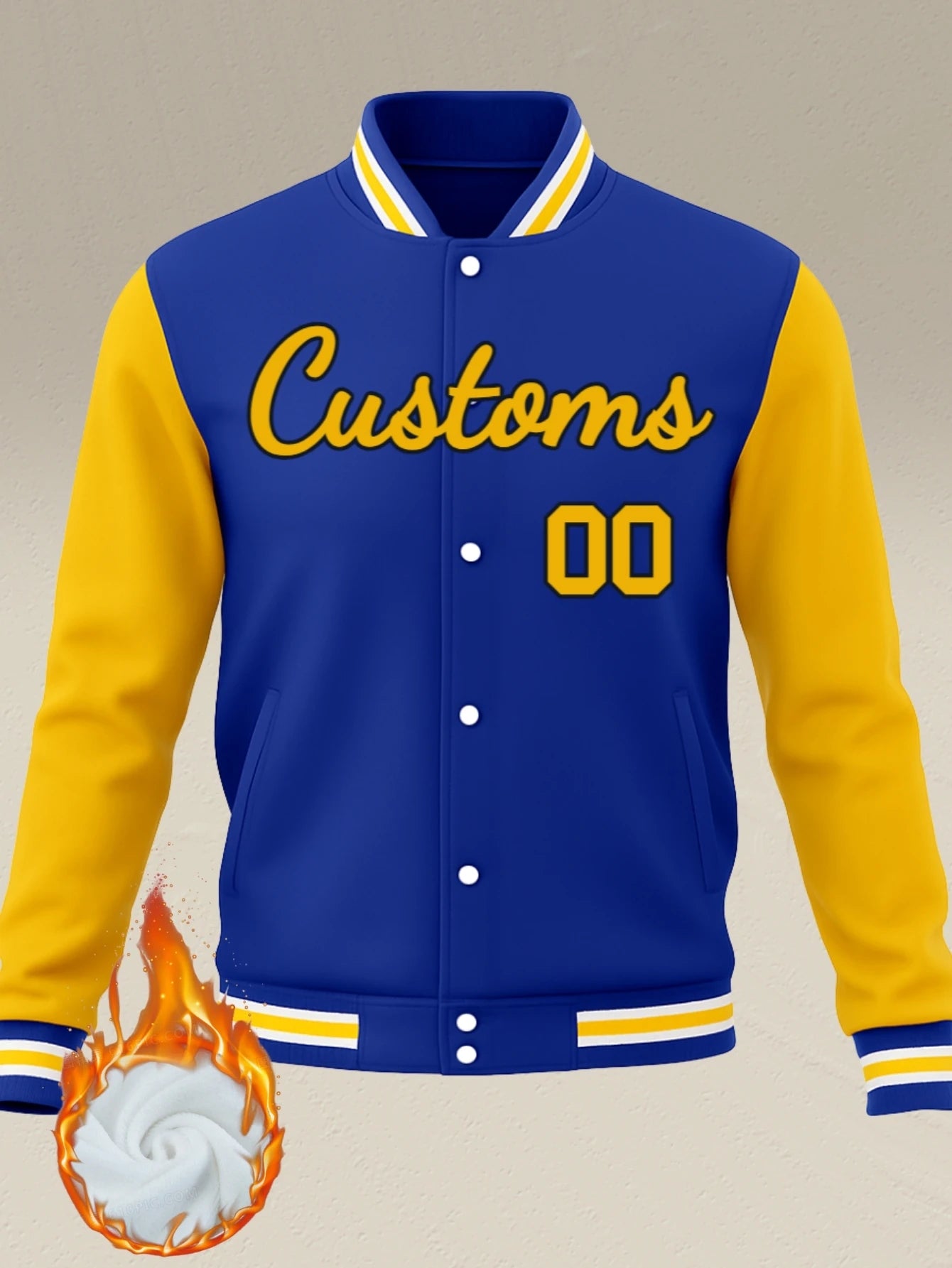Custom  Jacket  Letterman Bomber winter warm Baseball diy Coat Personalized print Text Logo for Men
