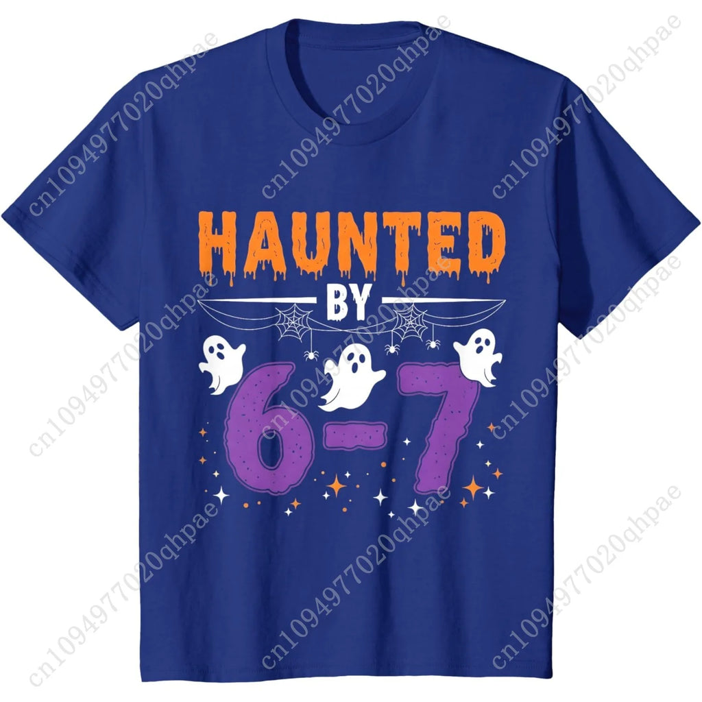 Haunted by 67 Funny Haunted by 6-7 Funny 6 7 Halloween T-Shirt