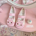 Cute Soft Girl Original Student Indoor Shoes Cute Soft Girls Women's Lolita Sweet Embroidered Rabbit Small Leather Shoes Female