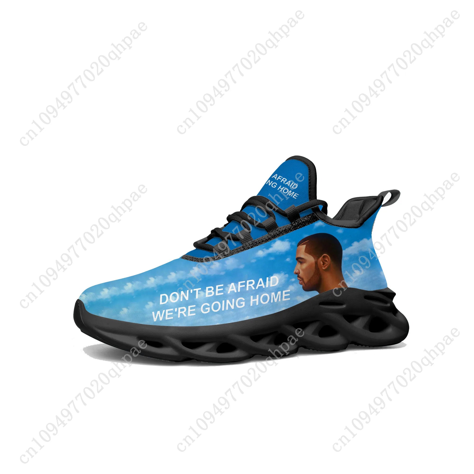 Don't Be Afraid, We're Going Home Flats Sneakers Mens Womens Sports Running Shoes High Quality Sneaker Footwear Tailor-made Shoe