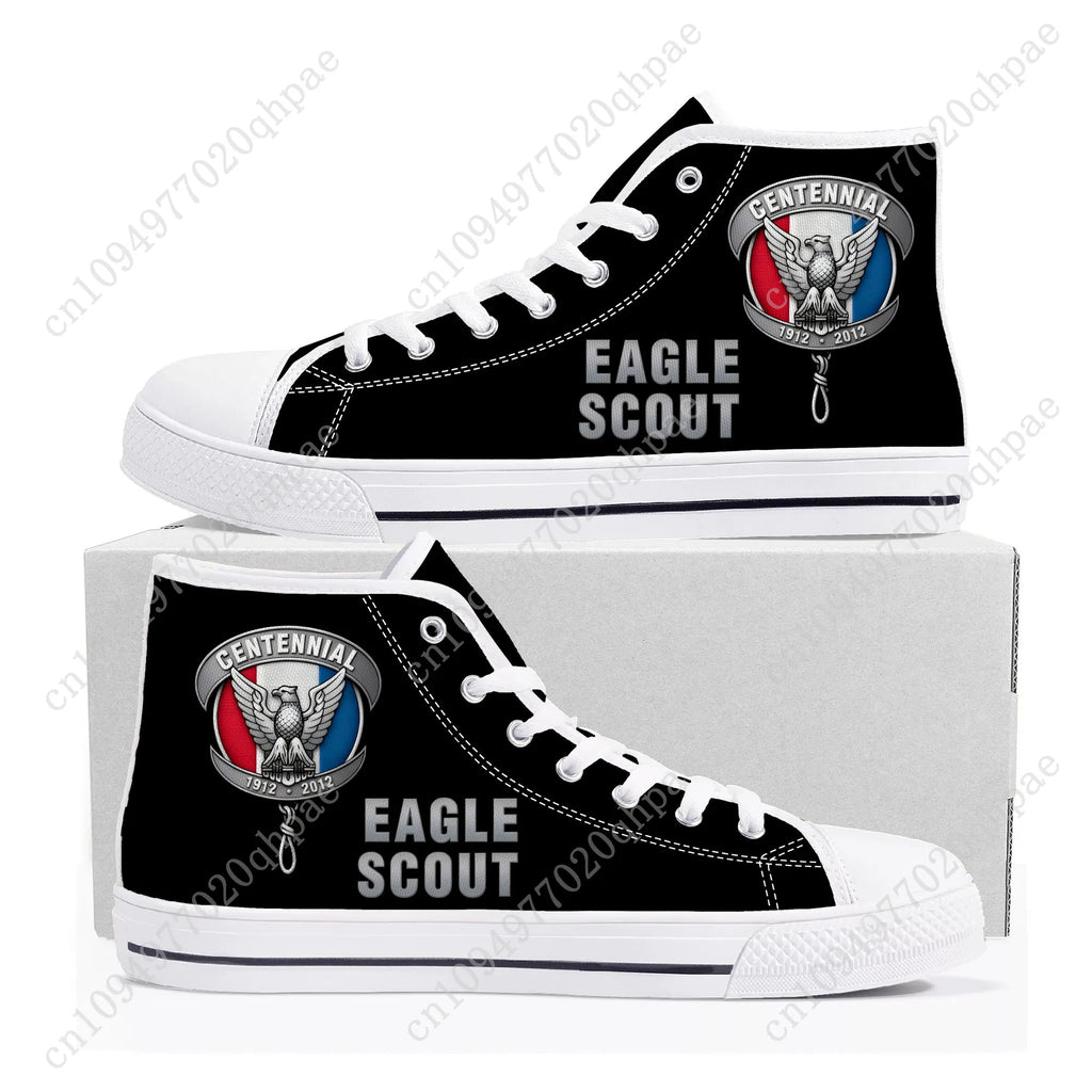 Eagle Scout High Top Sneakers Mens Womens Teenager High Quality Canvas Sneaker 3D Print Casual Couple Shoes Personalized Shoe