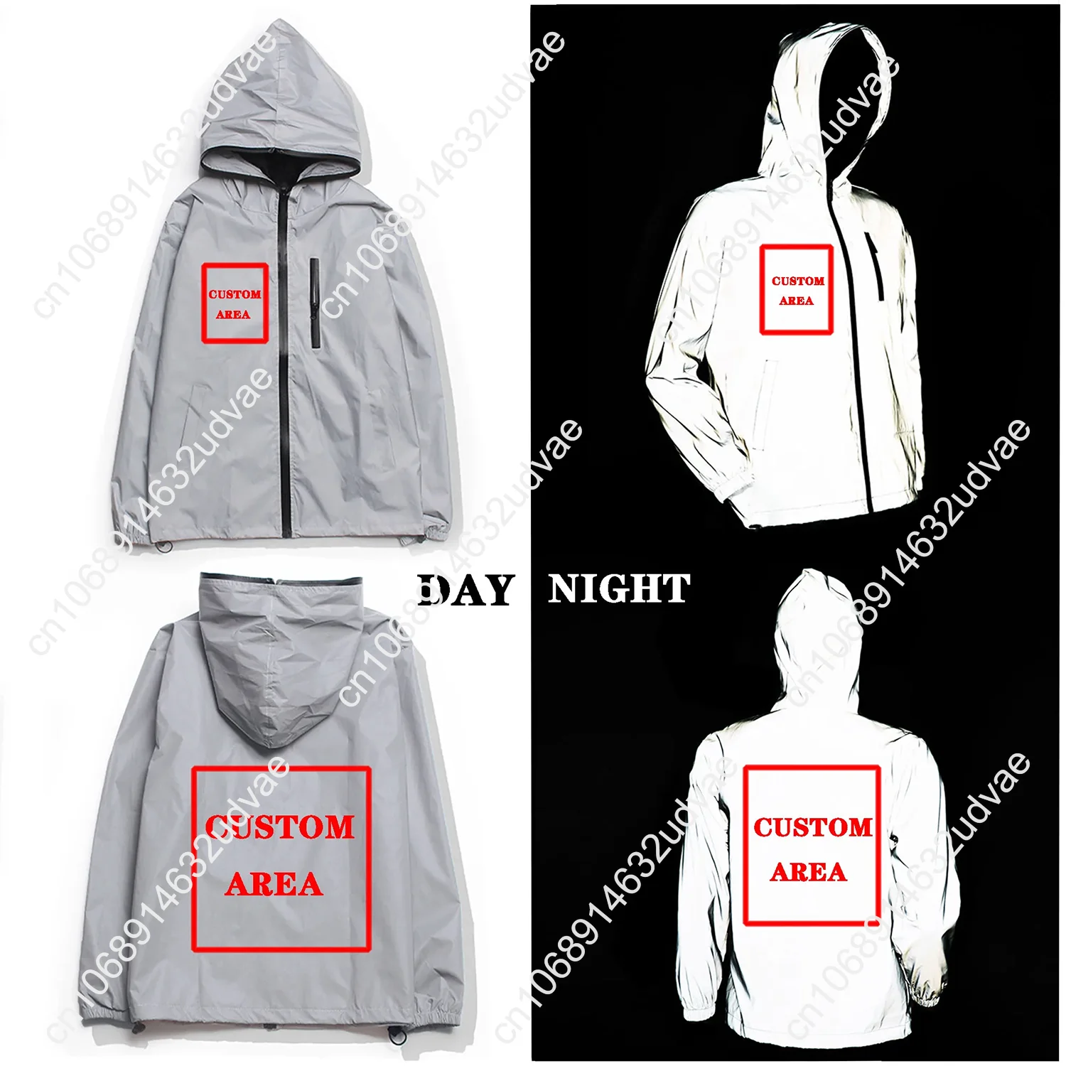 Empowered Women Empower Women Reflective Jacket Mens Womens Coat Hooded Windbreaker Runing Pocket Zipper Customized Hoodie