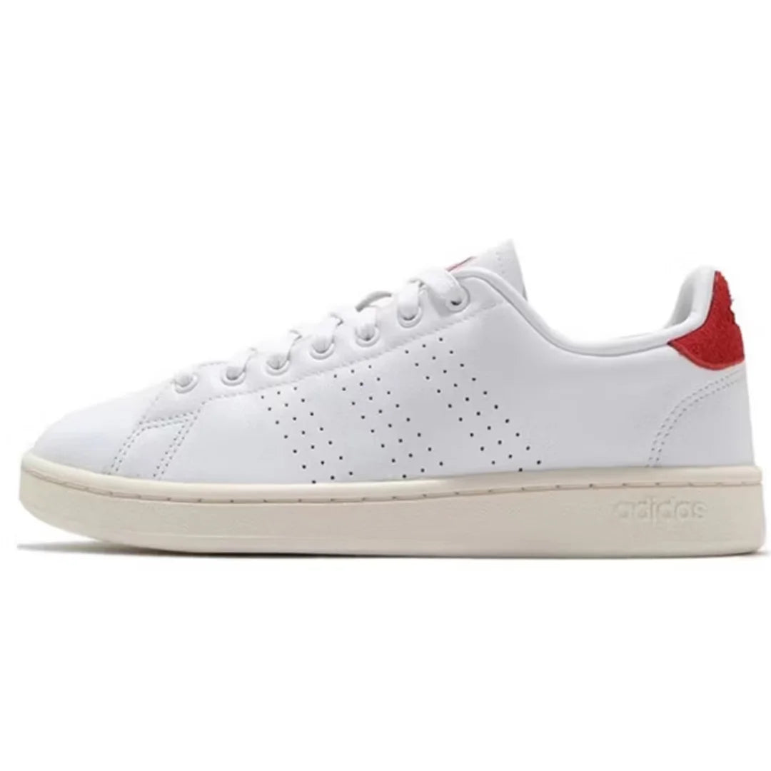 Adidas New Strong Grip Lightweight Outdoor Men's Skate Shoes Neo Lightweight Comfortable Everyday Low-Top Sneakers Pure White Simple Color Scheme Fashionable Versatile Commuting Casual Flat Shoes Styling Essential Fy8808