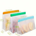 Reusable Silicone Food Storage Bag, Leak Proof Reusable Freezer Bag, Travel/Home Storage Bag Kitchen, Gift Bag Vacuum Sealed Bag