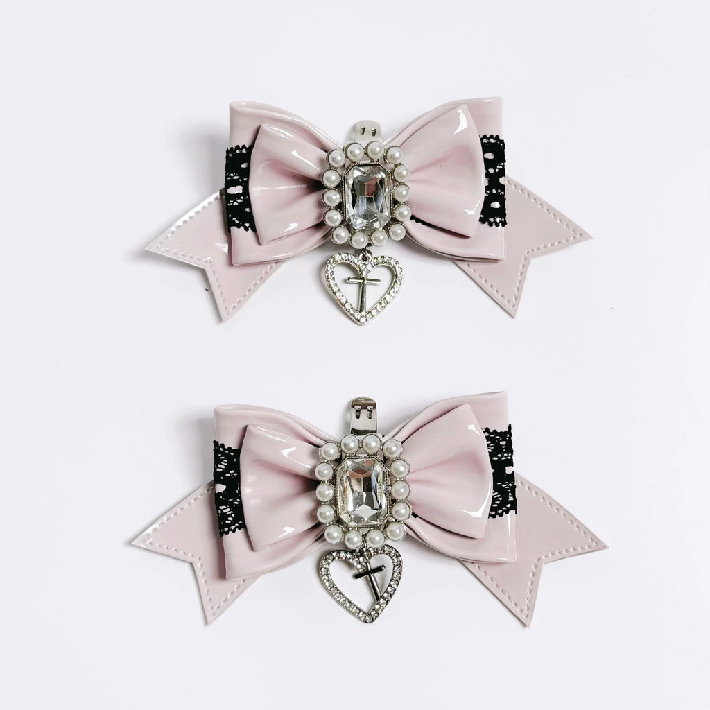 Original Japanese Mine Series Low Heel Leather Shoes Sweet Cool Girl Cute Bow Mass Production Loafers JK Student Single Shoes