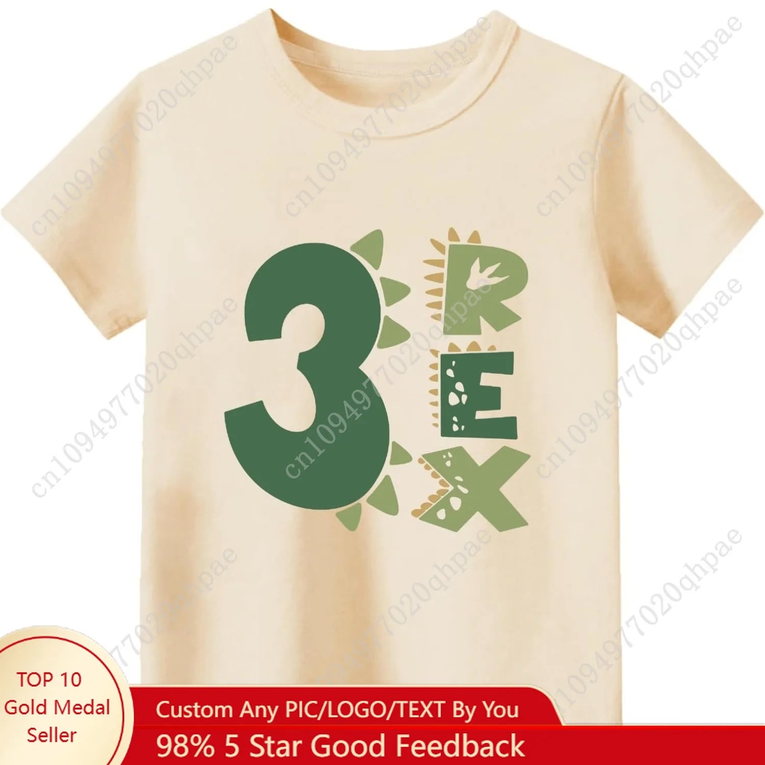 Toddler Boys Girls 3rd Birthday Shirts for Baby Kids 3 Years Old Birthday Outfit for Party Short Sleeve Tshirt