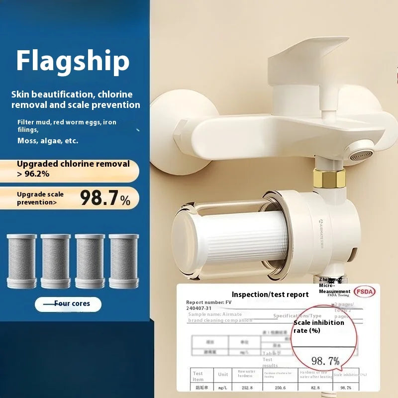 Pre-shower head, shower set for home use, scale and chlorine removal faucet, bathroom water purifier, water filter