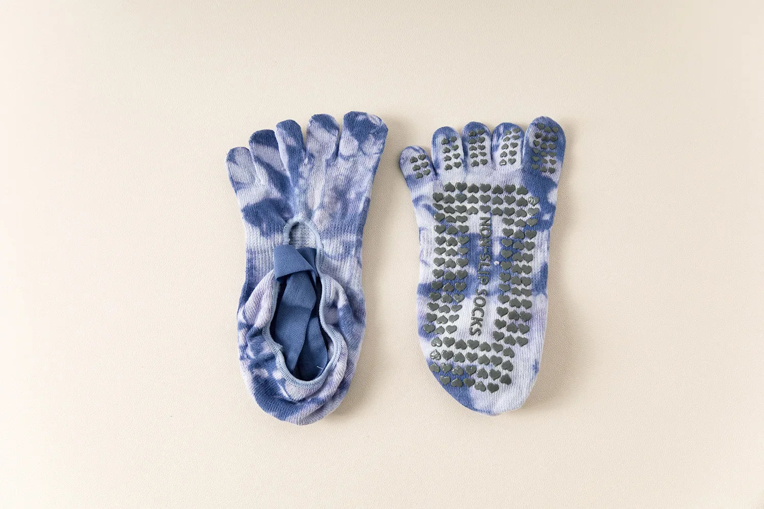 New Non Slip Tie Dye Five Finger Split Toe Yoga Socks Women Professional Pilates Socks Cotton Indoor Dance Fitness Sports Socks