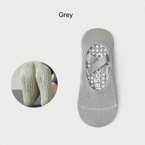 1Pair Yoga Socks Cross Fitness Sports Dance Socks Non-slip Dispensing