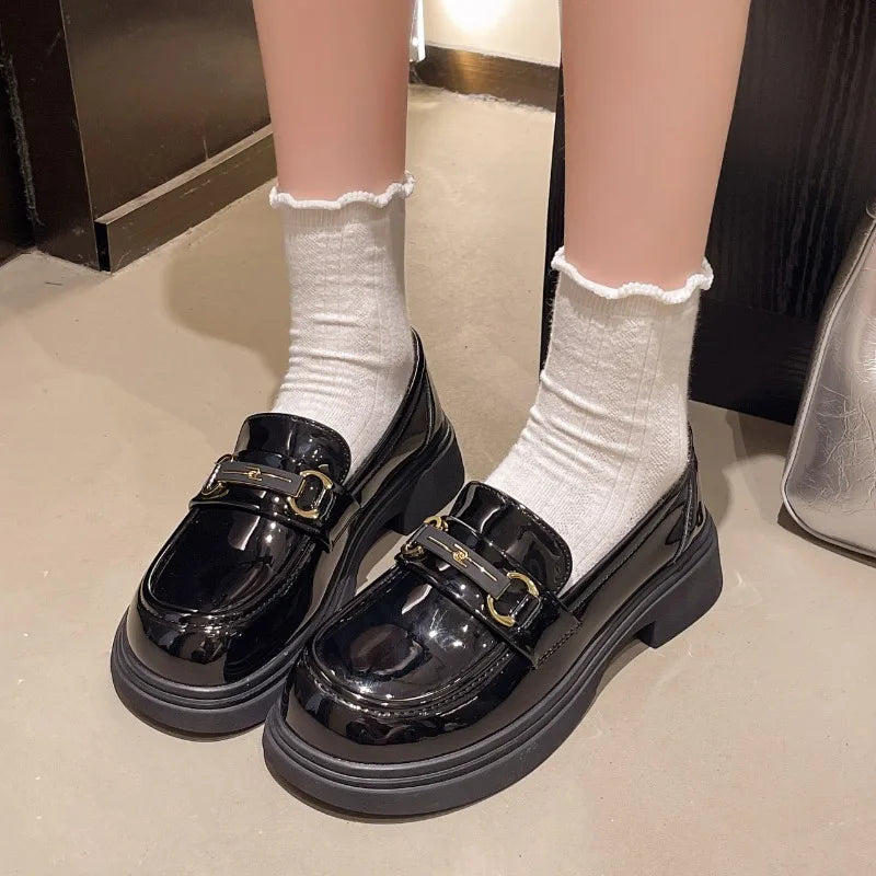 2025 Casual and Comfortable Shoes for Women Office Leather Casual Vacation Shoe Non Slip Lastest Woman Shoes Женская Обувь