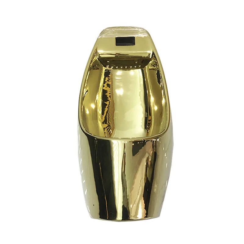 Local tyrant gold floor urinal, all gold urinal with induction wall-mounted urinal