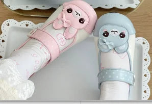 Cute Soft Girl Original Student Indoor Shoes Cute Soft Girls Women's Lolita Sweet Embroidered Rabbit Small Leather Shoes Female