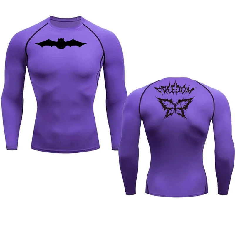 Casual Men's Sports Quick Drying Fitness, Long Sleeved Compression Vest For Running, Weightlifting Sports T-Shirt For Men's Fitn