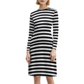 Black & White Stripes Sweetheart Neckline Dress Elegant Summer Party Dress For Women Black White Pattern Dress For Girls