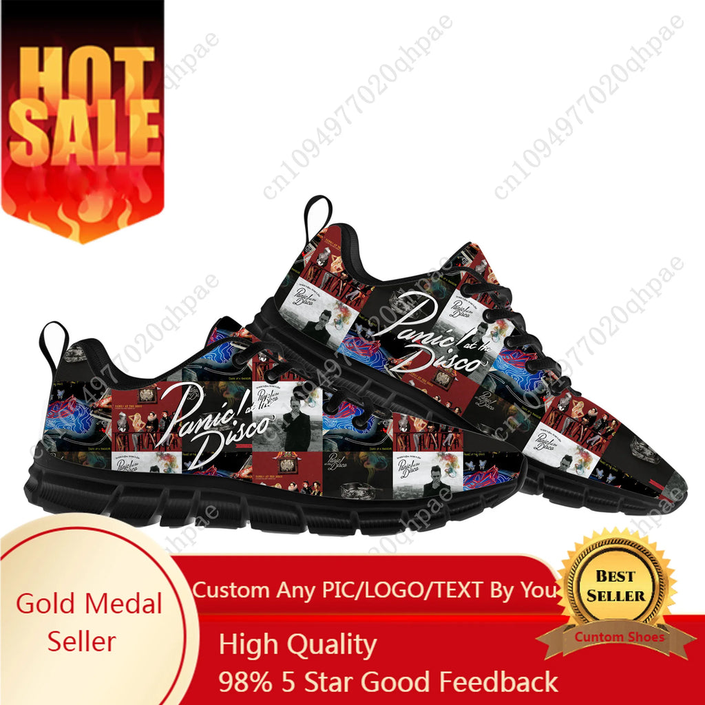 Panic At The Disco Mens Womens Teenager Kids Customized Sneakers DIY Casual Tailor-Made Shoe High Quality Sports Shoes