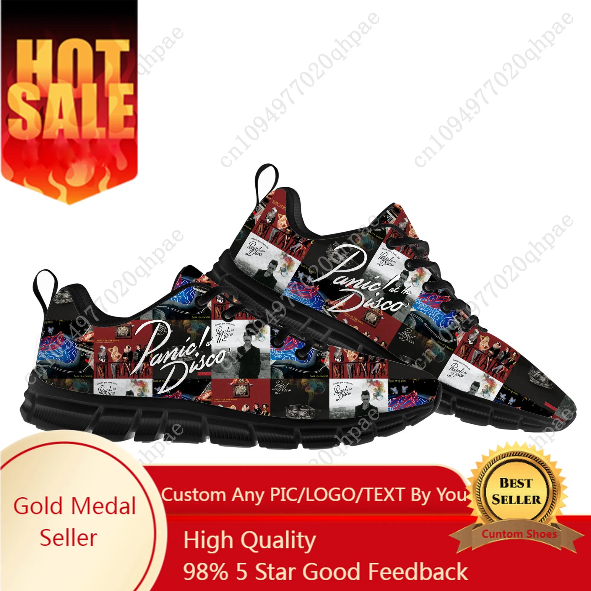 Panic At The Disco Mens Womens Teenager Kids Customized Sneakers DIY Casual Tailor-Made Shoe High Quality Sports Shoes