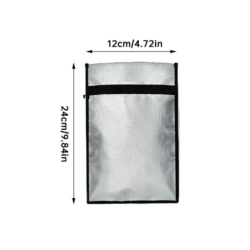 Fireproof Waterproof Faraday Bag Signal Blocker for Phone Laptop Car Keys Anti Hacking Tracking Radiation Protection Pouch