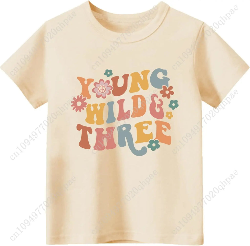 Toddler Boys Girls 3rd Birthday Shirts for Baby Kids 3 Years Old Birthday Outfit for Party Short Sleeve Tshirt