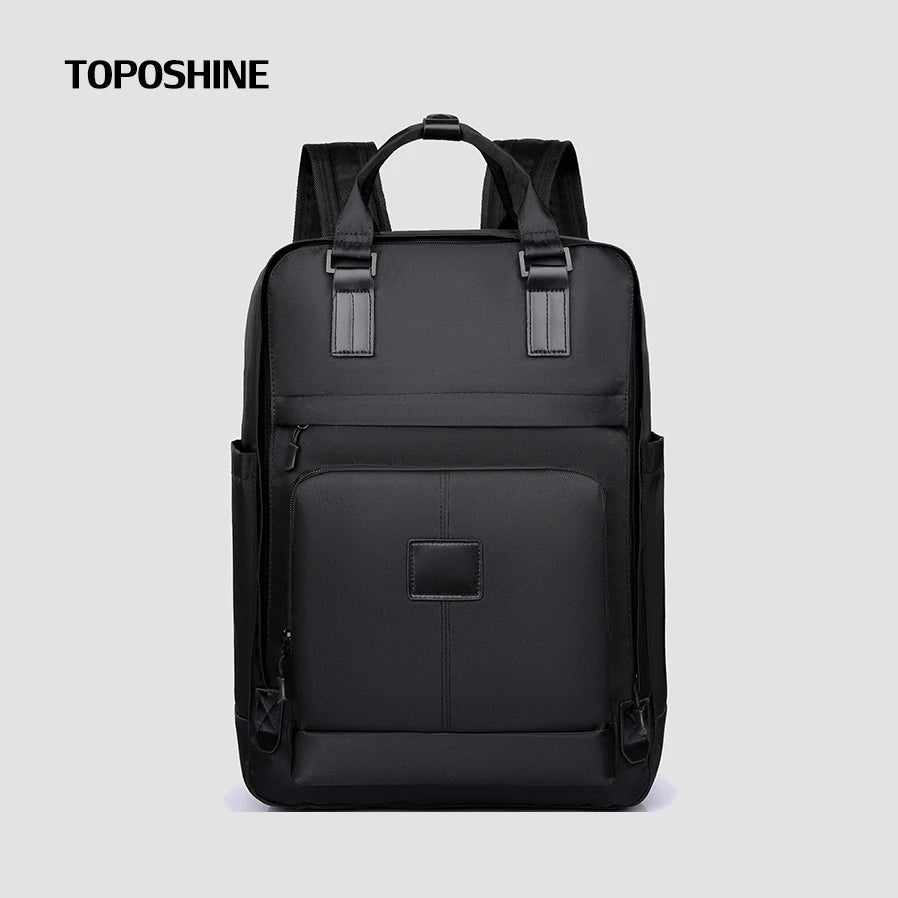 Toposhine Multifunctional Business Backpack Stylish Nylon Laptop Backpack with Multiple Pockets Durable Travel Work Bag Commute