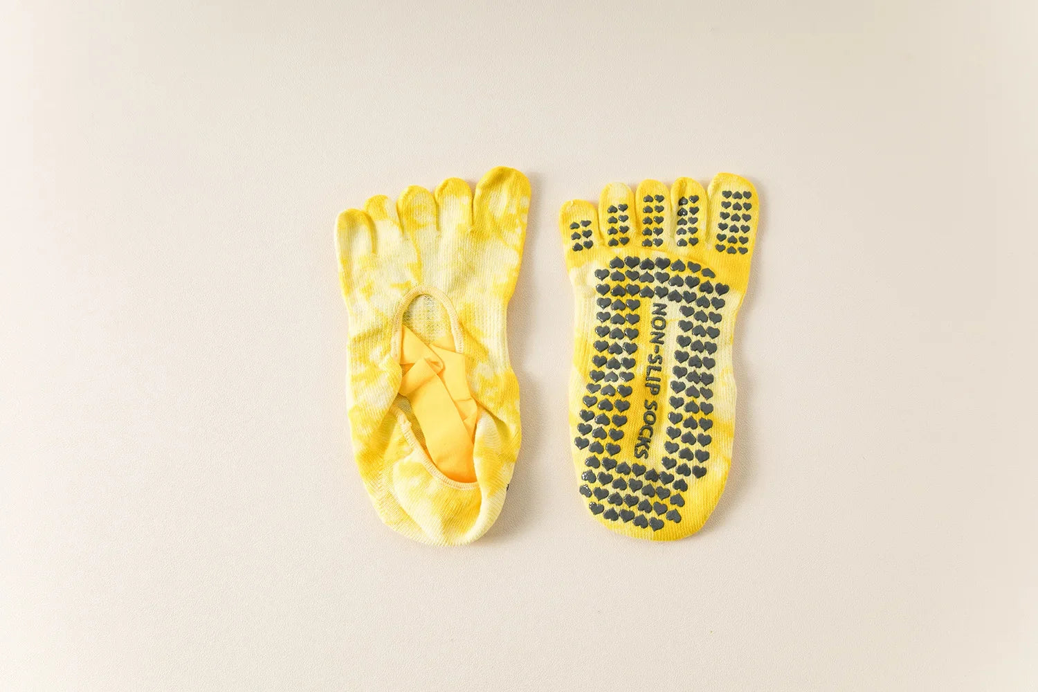 New Non Slip Tie Dye Five Finger Split Toe Yoga Socks Women Professional Pilates Socks Cotton Indoor Dance Fitness Sports Socks