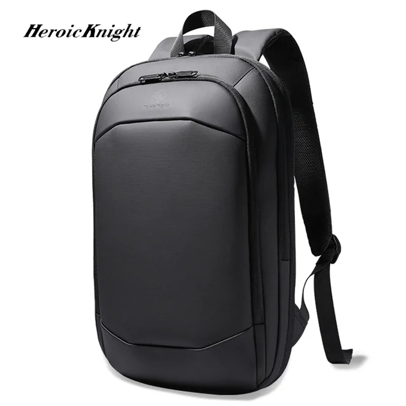 Heroic Knight Ultra-Thin Business Men's Laptop Backpack 15.6 Inch Waterproof Expandable Travel Backpack Anti-Theft Work Daypack