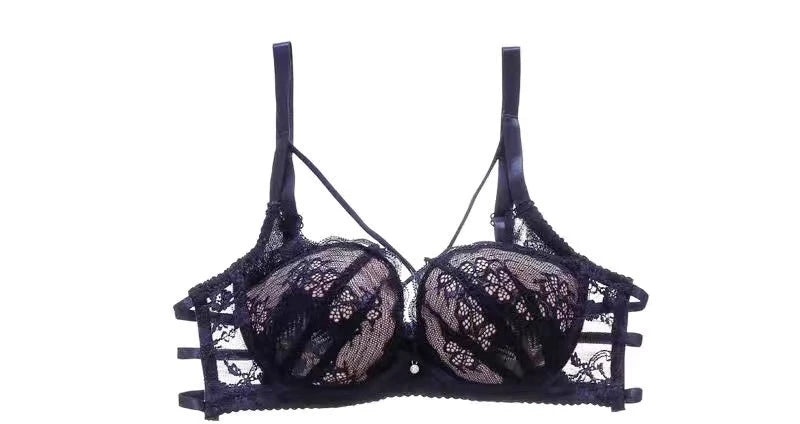 Holiday Bridal Lingerie Set Sexy Red Lace Bra Low Back Support Push Up Bralette Pure Desire CA Delivery MOYISU Sexy  32-38 Tushy