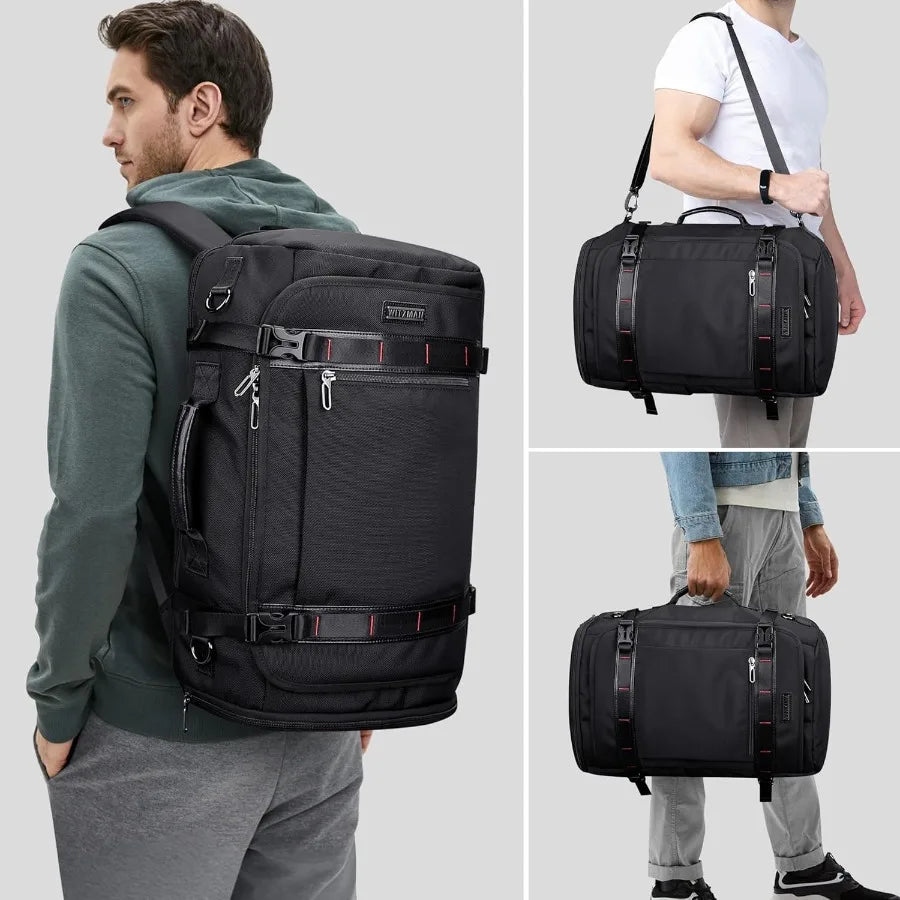 WITZMAN Travel Backpack for Men 35L Carry-on Laptop Backpack Luggage Fit 16 inch TSA Friendly Flight Approved with Shoe Compart