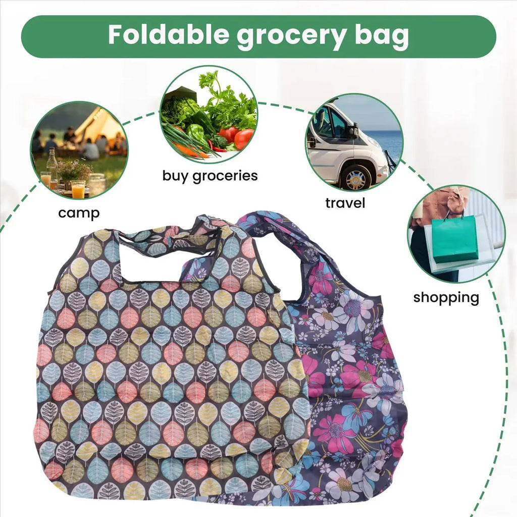 ABQR Grocery Bags Reusable Foldable 10 Pack Shopping Tote 50LBS Extra Large Ripstop Pattern Machine Washable Storage