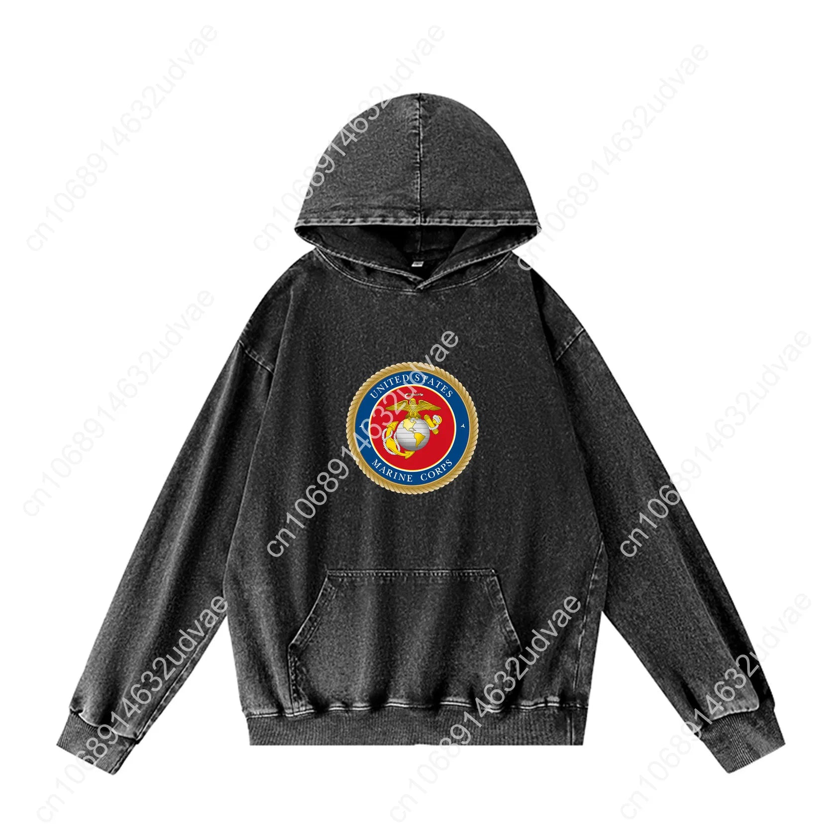 United States Marine Corps Hoodies Retro Hooded Sweatshirt Man Woman Teenager Vintage Pullover Sweat Shirt with Customized Tops