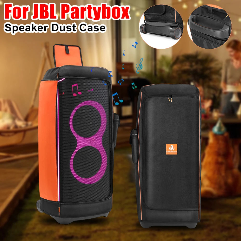 NEW Portable Speaker Dust Cover For JBL Partybox Organizer Bag Waterproof Speaker Case with Side Pocket Protective Storage Bag