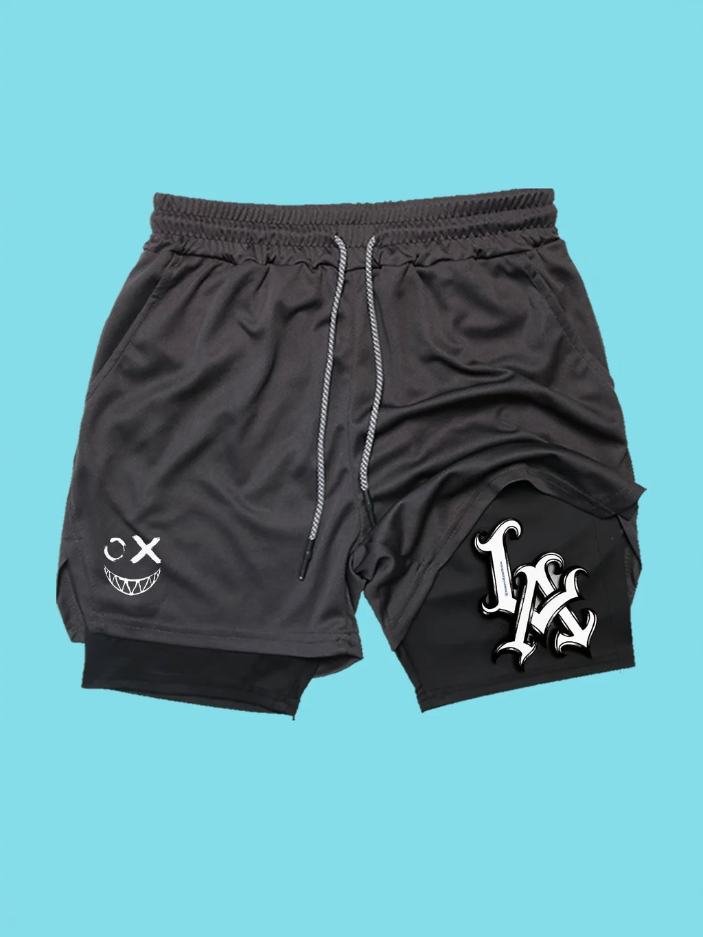 Men's Quick-Dry Athletic Shorts Moisture Breathable Mesh Running Training Shorts Elastic Drawstring Waistband