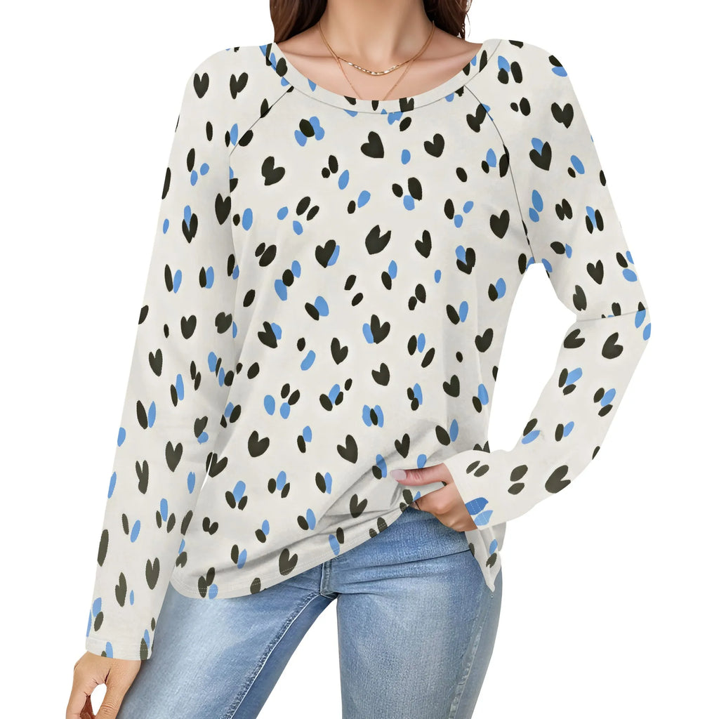 Women's Puff Long Sleeve Tunic Tops Pleated Crew Neck Blouses Dressy Casual Loose Fit Winter and Spring Shirts