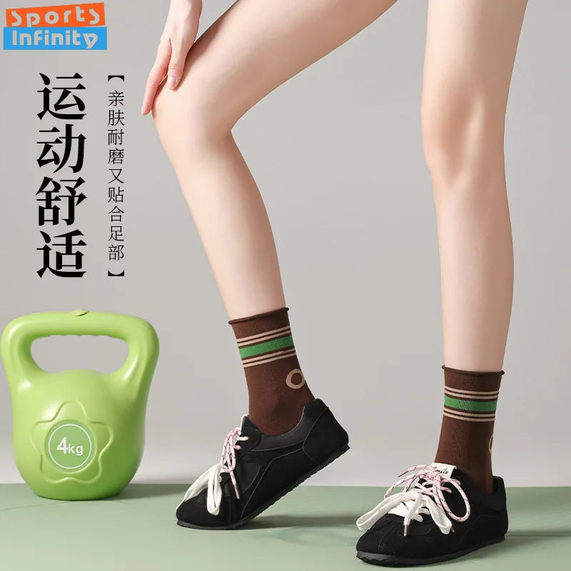 New Professional Pilates Socks Women Yoga Socks Anti Slip Cotton Sweat Absorbing Boneless Indoor Dance Fitness Sports Socks