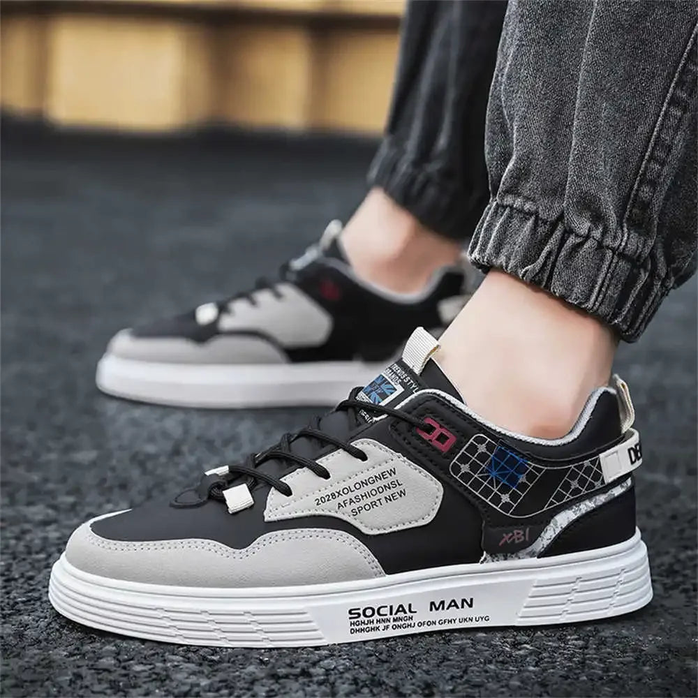 Normal Leather With Lacing Black Trainers Heels Man Formal Shoes Mens White Dress Shoes Sneakers Sport Excercise High-level