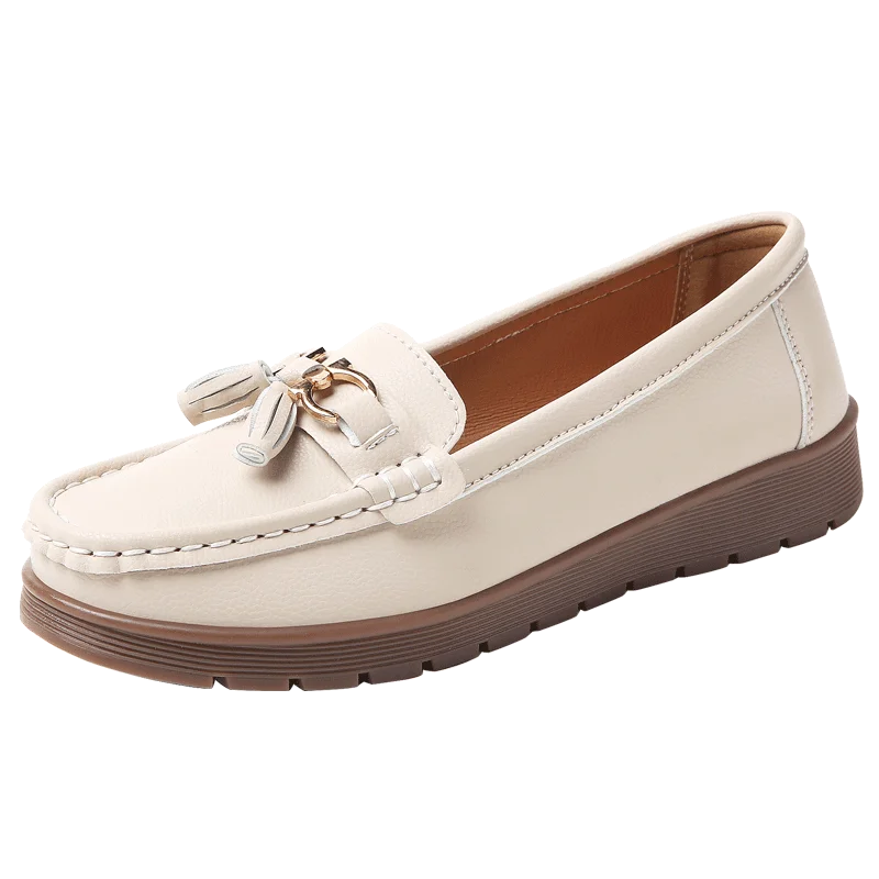2025 Women Loafers Soft Sole Comfortable Leggings Mom's Shoes Casual Shoes Lightweight Non-Slip Soft Flat Shoes Size 35-41